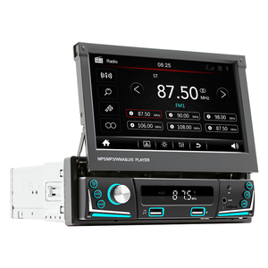 Bestree Máy Phát MP5 7 Inch Máy Phát <span class=keywords><strong>DVD</strong></span> BT Cho Xe Hơi Có Thể Thu Gọn Màn Hình Cảm Ứng Âm Thanh Nổi 1 Din Đa Ngôn Ngữ - Product Image 4