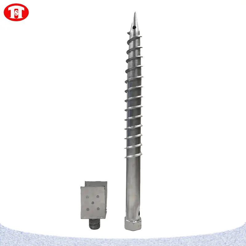 heavy duty ground anchors adjustable screw piles for foundation