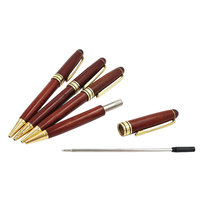Stylo à bille en bois de rose naturel écologique promotionnel BECOL, stylo à bille en bois personnalisé avec logo imprimé pour cadeau