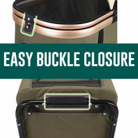 Poussette double couche pour animaux de compagnie, chien, chat, 2 paniers amovibles, pliable, 4 roues, grand espace, transporteur de voyage pour animaux de compagnie de petite et moyenne taille