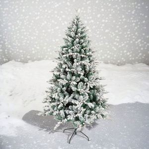 Árbol de Navidad Nevado, Realista y Festivo, con Luces LED Solares, Decoración de Mesa para Interiores, para las Fiestas de Invierno - Product Image 1
