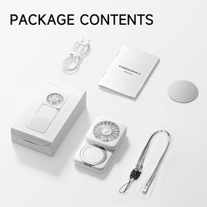 2000mah New Rechargeable Foldable Outdoor Fan Multi-function Magnetic-suction Phone Fan Compress Built-in Battery USB - Product Image 6