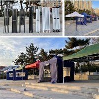 Tente d'Extérieur Bâche de Baldaquin Tente Pliante 3x3 m Auvents et Gazebos 3x4.5 m Abri Solaire Tentes de Salon Professionnel Carpas