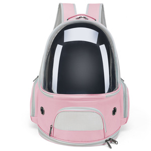 Sac à dos de transport pour animaux de compagnie de luxe transparent de haute qualité, grande capacité, pour chats et chiens, idéal pour les voyages en <span class=keywords><strong>moto</strong></span> - Product Image 5