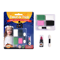Kit de maquillage Halloween Elf Cosplay peinture visage rouge à lèvres Double éponge applicateur fantaisie ensemble de maquillage pour enfants