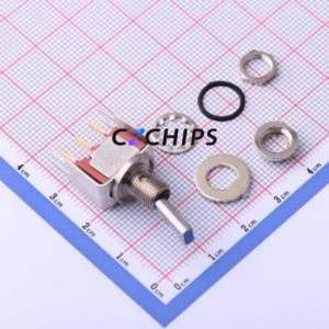 7108P3CWV3BE Toggle Switch Through hole Component (THT) Switch Single Pole Double Throw 20V 20V Cylindrical Knob - Product Image 2