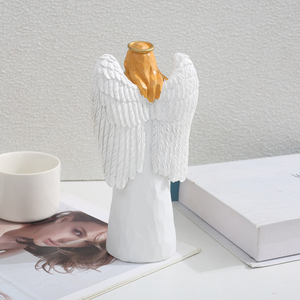 Estatua de Ángel Conmemorativa para Mascotas, Hecha a Mano con Resina, con Huella de Pata de Gato, para Decoración del Hogar, Regalo - Product Image 2