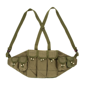 DFTV303 Classic Design <b>Camping</b> Cotton Canvas Magazine Pouch Vest Chest Rig Vintage Style <b>Tools</b> Apron - Product Image 3
