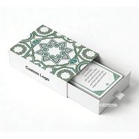 Ensemble de cartes de prières islamiques personnalisées, cartes flash d'affirmations positives, versets du Coran en arabe, cartes flash éducatives
