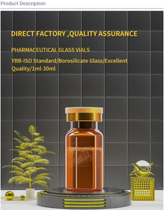 Viales de Vidrio Cilíndricos para Péptidos Farmacéuticos, con Tapa y Sellado con Brocha, en Colores y Tamaños Personalizados, para Inyección - Product Image 5