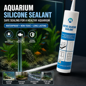 Sellador de Silicona Ácida de Uso General, Adhesivo Impermeable Potente para Sellado de <span class=keywords><strong>Piscinas</strong></span>, Vidrio y Acuarios - Product Image 3