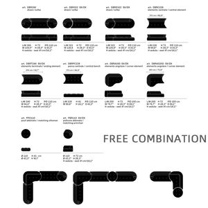 Sofá Modular Multifuncional Híbrido Myhome Bordone para Espacios Públicos Domésticos, Flexible, Cómodo, con Sillones Giratorios - Product Image 3