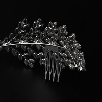 LUOXIN Bandeau de mariée de luxe au design unique en zirconium