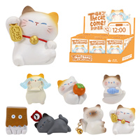 Boîte Mystère Thème Chat : Figurines Aléatoires à Collectionner, Jouets Mignons en Résine sur le Thème des Animaux, Ornement de Bureau, Cadeau pour Fille