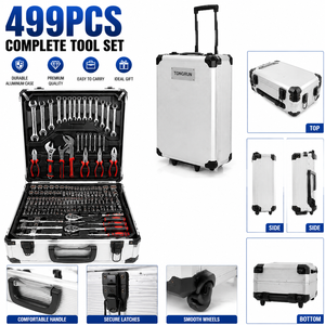 Ensemble de 499 pièces pour la réparation de matériel domestique et automobile, boîte à <span class=keywords><strong>outils</strong></span> de réparation automobile, <span class=keywords><strong>valise</strong></span> à <span class=keywords><strong>outils</strong></span> de réparation automobile - Product Image 2