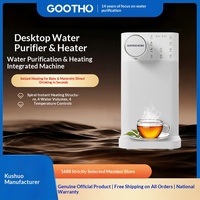 GOOTHO Distributeur d'eau électrique de bureau, purificateur domestique de type bureau, à consommation directe, filtre RO Plug-and-Play, chauffage/refroidissement tactile