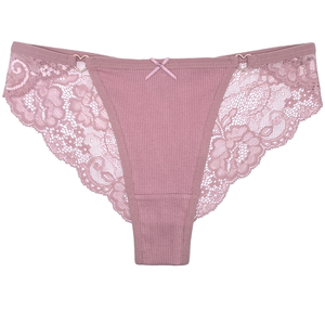 <strong>Women's</strong> Intimates <strong>Underwear</strong> 5 EU Sizes <strong>S</strong> M L XL XXL Hipsters Soft Ribbed Cotton Sexy Transparent Back Lady Panties - Product Image 4