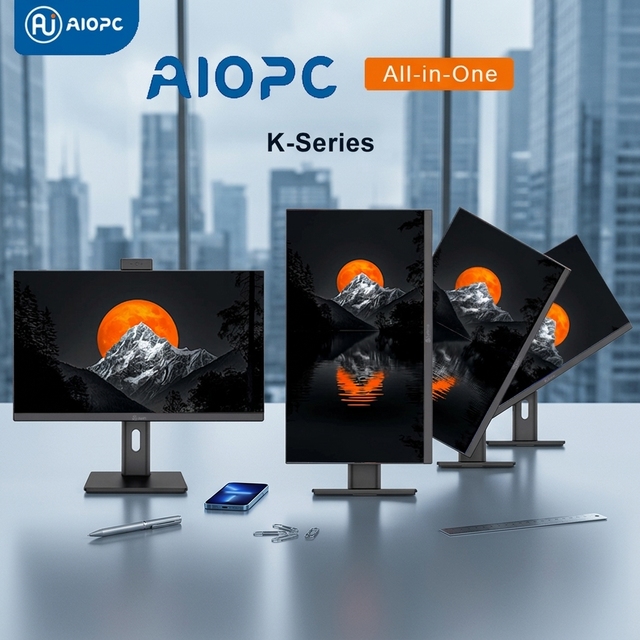 K-Series 21/23/27 Inch Curved All-in-One Gaming PC Optional Processor Intel Core I5/i7/i9 Windows Grey