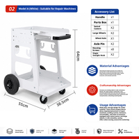 Armoire à outils roulante multifonctionnelle, chariot à outils mobile, établi, armoire de rangement à pousser à la main pour atelier de réparation automobile