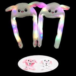 Sombrero de Orejas de Conejo de <span class=keywords><strong>Pikachu</strong></span> en Movimiento, <span class=keywords><strong>Gorro</strong></span> Suave para Saltar, Juguete Divertido de Dibujos Animados, Sombrero de Felpa Kawaii, Juguetes de Regalo para Niños y Adultos - Product Image 2