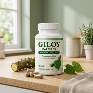 Giloy Capsules Tinospora Cordifolia <b>Herbal</b> <b>Supplement</b> 500 mg per Capsule 60 Capsules Immunity and Wellness - Product Image 1