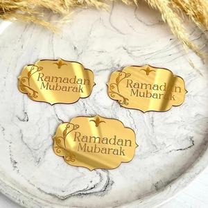 Étiquettes personnalisées en acrylique miroir pour mariage, étiquettes nominatives personnalisées pour la fête des mères et Noël, imperméables - Product Image 2