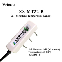 Capteur d'humidité et de température du sol XS-MT22-B avec interface SDI-12, TEROS12 SDI, utilisé avec un substrat sans terre en laine de roche, 3,6-16V DC