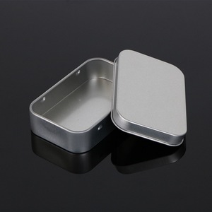 Petite boîte <span class=keywords><strong>de</strong></span> rangement rectangulaire classique en métal argenté, noir, doré, vide, pour pièces <span class=keywords><strong>de</strong></span> monnaie, bonbons, clés, cartes postales, <span class=keywords><strong>organisateur</strong></span> à clapet - Product Image 3