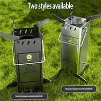 Réchaud à bois portable pliable en aluminium, réchaud fusée écologique pour camping en plein air, pique-nique, voyage, cuisine en voiture