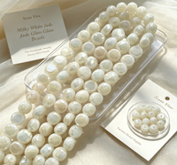Vente directe usine – Perles de verre plates en jade coloré de 8 mm, facettées, rondelles, intercalaires, pour la fabrication de bijoux bohèmes, bracelets et colliers