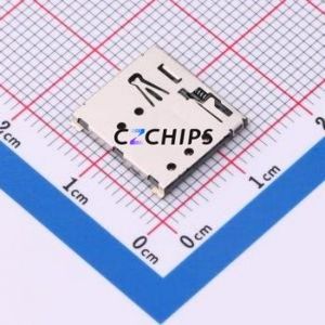 NANO-SIM-0500B-P SIM Card Connector SMD Connector Self-Return Type Nano SIM Card Card Holder 1.37mm - Product Image 1