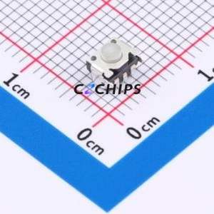 TS35CA 160gf PPA 072 Tactile Switch SMD-5P,4.6x3.3mm Switch Single Pole Single Throw Round Button 1.6N Horizontal Mount - Product Image 1