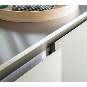 Armadio da <span class=keywords><strong>cucina</strong></span> di lusso in acciaio inossidabile dal Design moderno con prezzo di fabbrica - Product Image 4