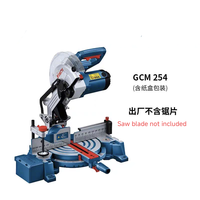 Scie à onglet électrique industrielle portable Bosch GCM 254 & GCM 216 avec guide laser de précision et jauge de longueur pour la coupe du bois et du métal