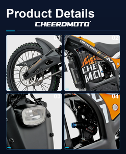 Motocicleta Eléctrica <span class=keywords><strong>Enduro</strong></span> Certificada por la CEE, 72V 4500W, Batería de 30Ah, Legal para Circular en la Calle, Registrable, Motocicleta Todoterreno Eléctrica para Adultos - Product Image 3