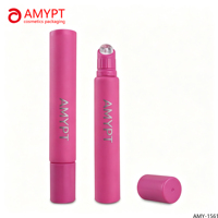 Tube de brillant à lèvres vide de 19 mm avec silicone transparent, impression personnalisée, tube de baume à lèvres en plastique à presser, emballage cosmétique pour huile à lèvres