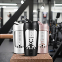 Bouteille de shaker électrique portable de 650 ml pour la salle de sport, stockage intelligent de protéines électroniques avec bouteille de shaker portable pour une utilisation en cuisine