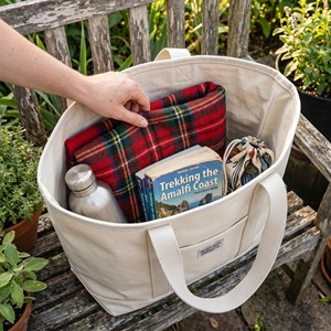 Sac de courses en toile zippé avec poche intérieure, grand sac fourre-tout réutilisable sécurisé pour les trajets quotidiens et les courses - Product Image 5