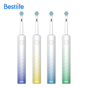 <span class=keywords><strong>Bestlife</strong></span> K1636S Brosse à dents électrique rechargeable oscillante avec texture torsadée Poignée antidérapante décorée - Product Image 3