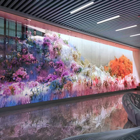 Écran LED transparent P3.91 personnalisé en usine, écran LED à grille intérieure, mur d'affichage pour la publicité