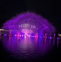 Fuente de Agua Personalizada con Programa de Proyección Láser, Iluminación y Espectáculo de Agua Danzante para Plazas