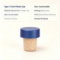 Bouchon en plastique en forme de T pour bouteilles et bocaux en verre, taille personnalisée, couvercle anti-déversement, couleur personnalisée, directement de l'usine