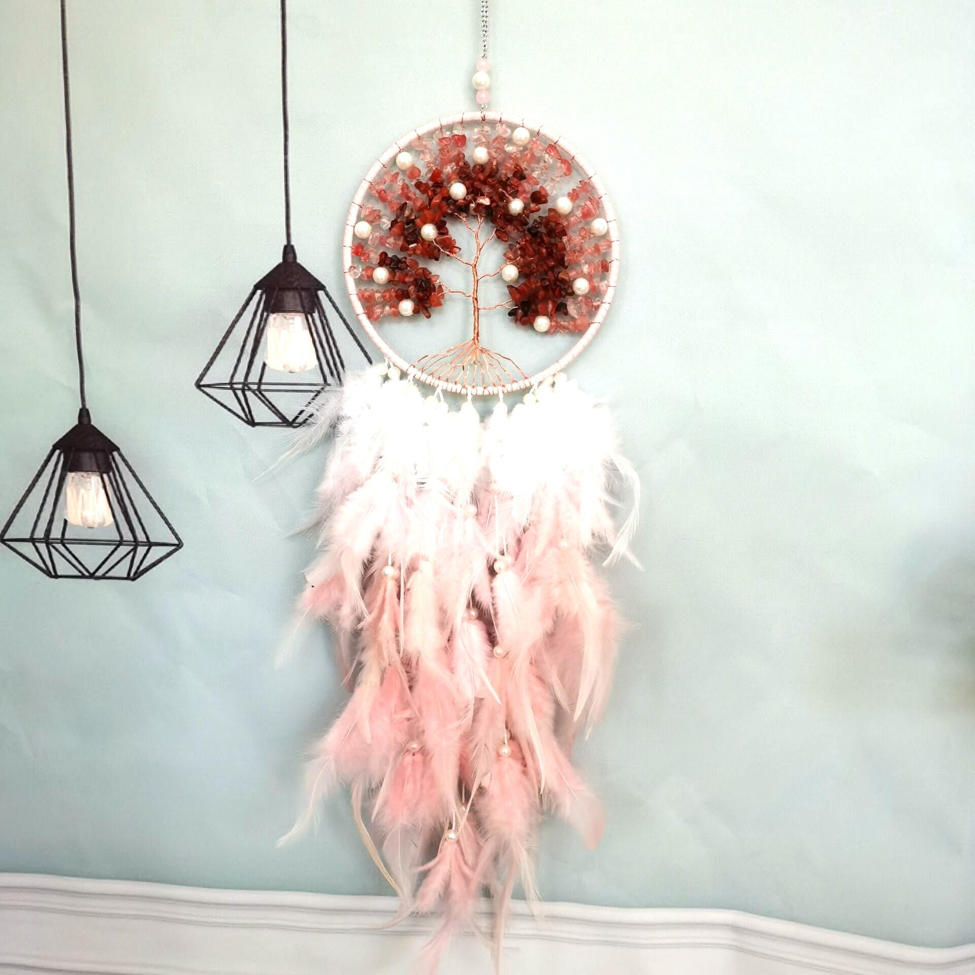 Perla rosa con luces