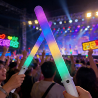 Bâtons lumineux LED réutilisables en plastique étanche pour cônes de barbe à papa, idéaux pour les fêtes et la décoration d'événements romantiques