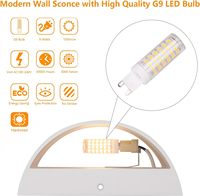 Lampu Dinding LED Modern Aluminium untuk Interior, 1 Paket, Pemasangan di Dinding Atas Bawah, untuk Ruang Tamu