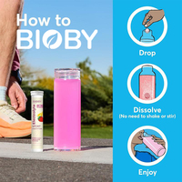 Comprimés effervescents d'électrolytes sans sucre à la fraise et au citron Bioby OEM sous marque privée pour l'hydratation sportive des adultes et le fitness