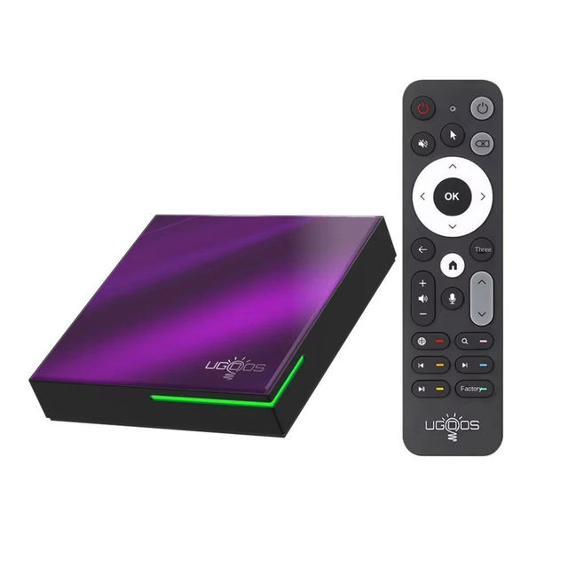 Original UGOOS SK4 Amlogic S905X5M-J Smart Android 14 TV Box 4GB+64GB  4K for Audio AI-SR AV1 HDR 10+ Set Top Box