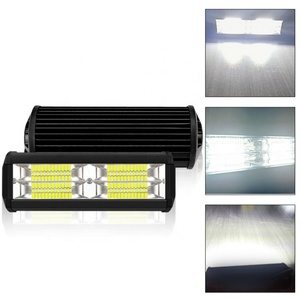 XOVY Lampe LED 3D en aluminium noir haute luminosité 12V, étanche, bande lumineuse pour voiture, phare de travail, barre lumineuse pour voiture - Product Image 2