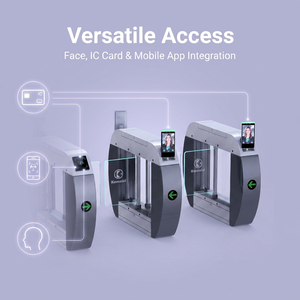 Capteur de sécurité anti-pincement pour portail battant KMS, détection infrarouge, code QR pour système de billetterie de parc d'attractions, contrôle d'accès - Product Image 1