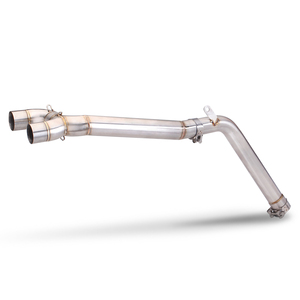Pot d'échappement FZ6 pour <span class=keywords><strong>Yamaha</strong></span> <span class=keywords><strong>FZ6N</strong></span> FZ6S FZ6-N/S/S2/Fazer 2003-2009, échappements de moto sportifs, tube intermédiaire adaptateur 51 mm - Product Image 1